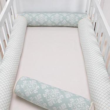 Imagem de Kit Berço 4 Rolos Americano Rolinho Arabesco Verde - Loja Baby