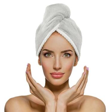 Imagem de Touca De Cabelo Dupla Face Power Sec - Laço Home Cinza Claro - Laco Ho