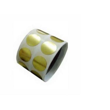 Imagem de Etiqueta Bolinha Dourada 1,5 Cm Rolo C/1000 Unidades - DC