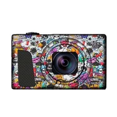 Imagem de SX740HS Película de vinil antirriscos para câmera Canon PowerShot SX740 HS 40x adesivo de acessórios de fotografia de filme de desenho animado (branco grafiti)