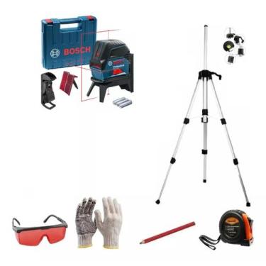 Imagem de Nível a Laser Bosch Vermelho GCL 2 15 Com Maleta Tripe Kit Acessorios