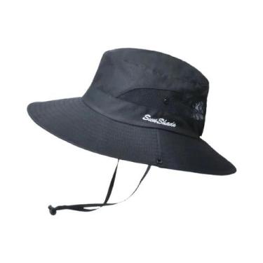 Imagem de Chapéu Feminino À Prova D'água Com Aba Grande, Cor Pura, Para Viagens 