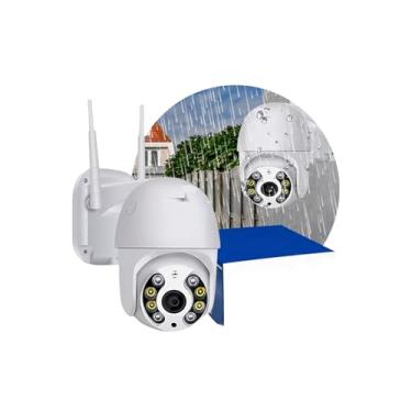 Imagem de Câmera Wi-Fi Externa IP Rotativa Prova D’Água com Alerta de Movimento e Gravação em Full HD 1080p