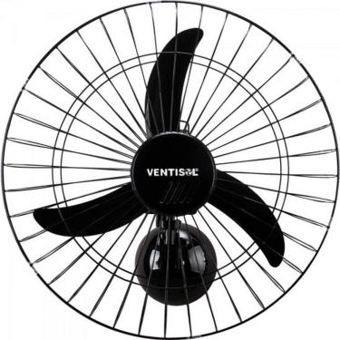 Imagem de Ventilador de Parede Ventisol Oscilante 60cm Aço Preto Bivol