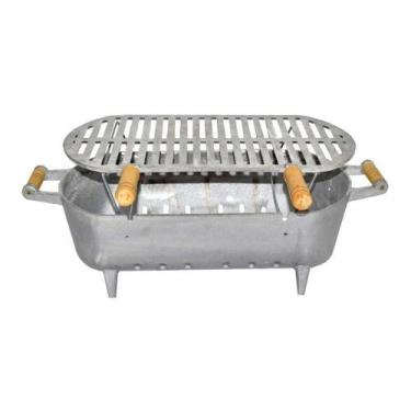 Imagem de Churrasqueira Alumínio Fundido Grosso Sem Tampa E Suporte - GASPAR