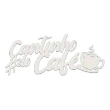Imagem de Cantinho Do Café Placa Frase Decoração Parede Quadro Branco