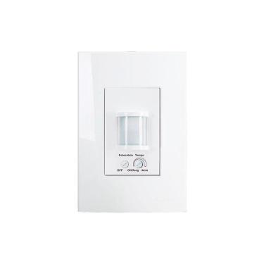Imagem de Sensor De Presença Modular Margirius Sleek 170° Com Placa 4x2 Branco Bivolt