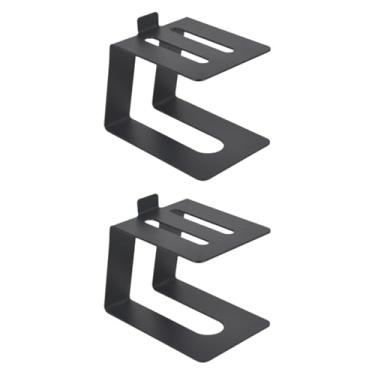 Imagem de Generic Suporte de mesa para alto-falante de 2 peças, suporte de mesa para alto-falante, de áudio, base de de metal para melhor experiência de áudio