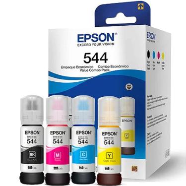 Imagem de Kit Tinta Epson T544 c/ caixa (04 cores) L1110 L1210 L1250 L3110 L3150 L3160 L3210 L3250 L3251 L3260 L5190 L5290