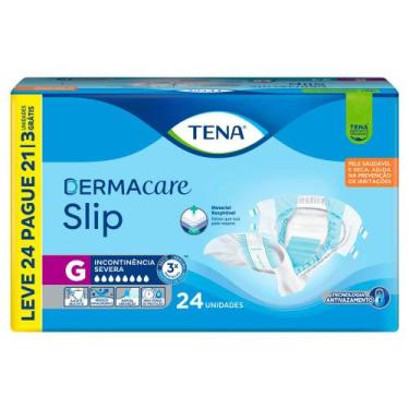 Imagem de Fralda Tena DermaCare Slip Tamanho G Leve 24 e Pague 21 Unidades Desca