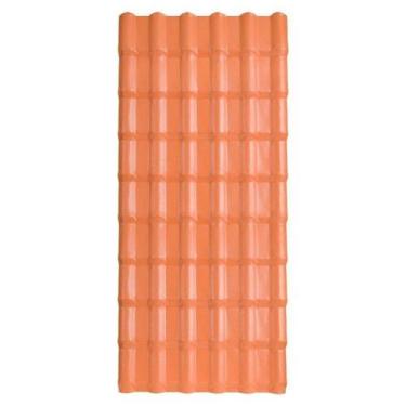 Imagem de Kit 10 Telhas Plan PVC 1,98 x 0,88 x 1,6 mm 06 Ondas Afort