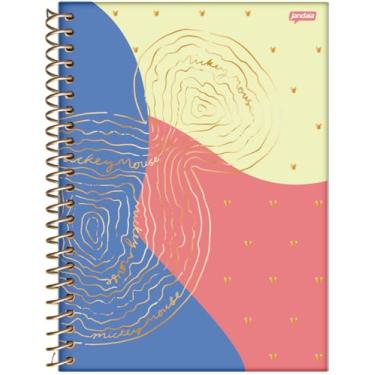 Imagem de Jandaia - Caderno Espiral College 175x242mm CD 1 Matéria 80 Fls Mickey Arts Meio Orelha Dourada FSC