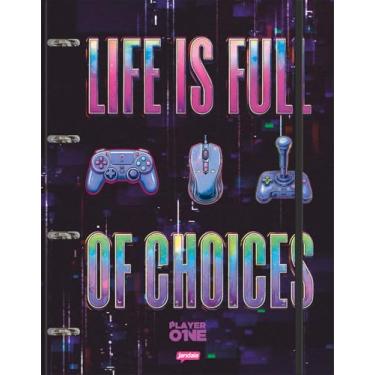 Imagem de Jandaia - Caderno Argolado Cartonado Universitário Player One 80 folhas