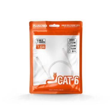 Imagem de Cabo De Rede Cat6 5M Branco Pc-Eth6U50Wh - Plus Cable