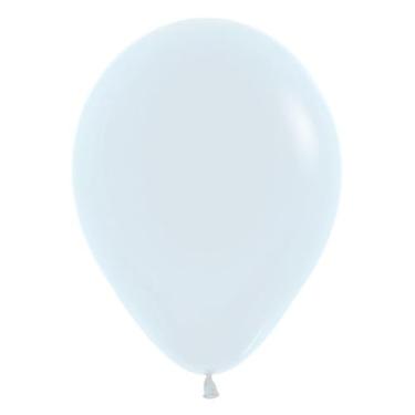 Imagem de Balão de látex redondo branco moderno de 12,7 cm | 50 balões