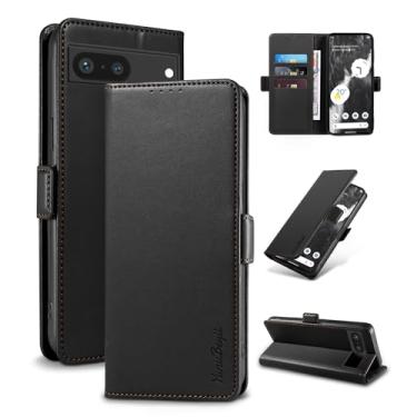 Imagem de YunuBeyii Capa Carteira para Google Pixel 7 - [Bloqueio RFID] Capinha Flip Magnética para Celular de Couro PU de Luxo com Suporte,Case Proteção,Rsistente,Antichoque, Preto