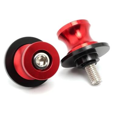 Imagem de BYYINGSUS 8 mm CNC bobinas de braço oscilante parafusos deslizantes suporte acessórios de motocicleta compatíveis com GSXR 600 750 1000 Gsxr600 Gsxr750 Gsxr1000 1998-2022 (sem logotipo vermelho)
