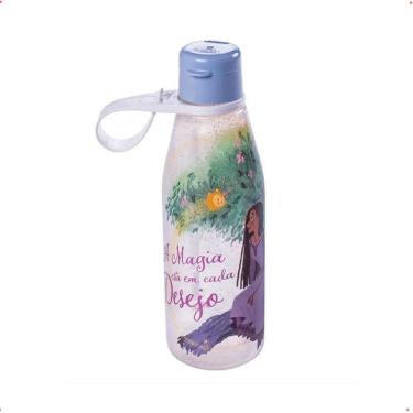 Imagem de Garrafa Infantil Colorida Disney Wish 530Ml Com Tampa E Alça