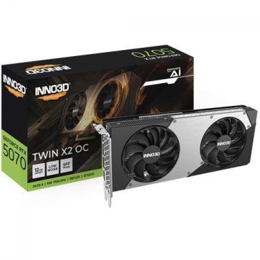 Imagem de Gpu INNO3D Geforce RTX 5070 TWIN X2 OC 12GB 192BITS GDDR7 N50702-12D7X