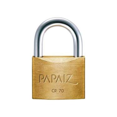 Imagem de Cadeado Papaiz 70mm Em Aço Inox, Zamac, Latão E Aço Carbono