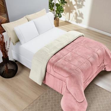 Imagem de RAVATEX, Coberdrom King Sherpa e Manta Everest 01 Peça Rosa Secreto