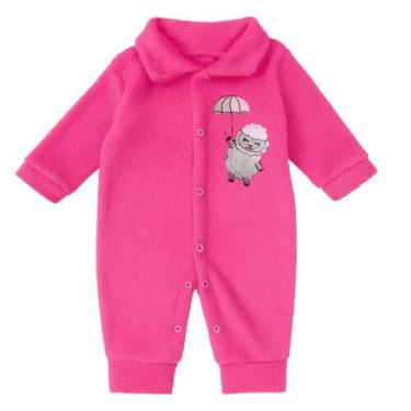 Imagem de Macacão De Inverno Bebê Em Plush Bordado 0-9 Meses Quentinho - Koala B