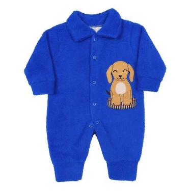 Imagem de Macacão De Inverno Bebê Em Plush Bordado 0-9 Meses Quentinho - Koala B