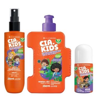 Imagem de Cia Kids Cabelinhos Brasileiros Kit Shampoo Spray e Deo Roll On Camomila