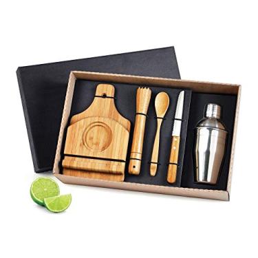 Imagem de Kit para Caipirinha em Bambu 6 Peças Welf