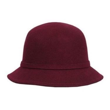 Imagem de Chapeu Tipo Clocher (pcs) - Mrvendas, UN/Bordô, feltro liso