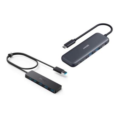 Imagem de Hub USB 3.0 Anker de 4 portas e USB C 5 em 1 com HDMI 4K
