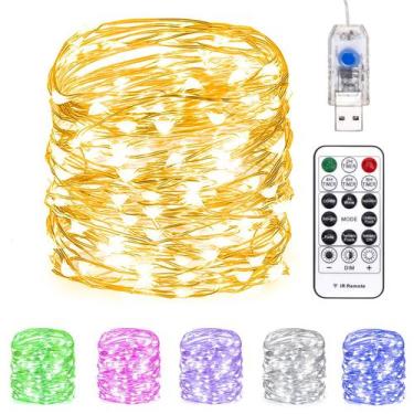 Imagem de Fairy Lights Siuholi 20m 200 LED USB Twinkle String Lights