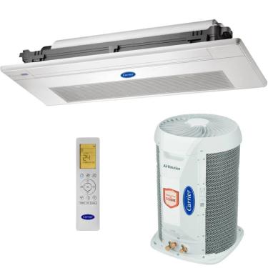 Imagem de Ar Condicionado Split Cassete Carrier 1 Via 12000 BTUs Quente e Frio Inverter 220V Monofásico 38TVQD12515MC