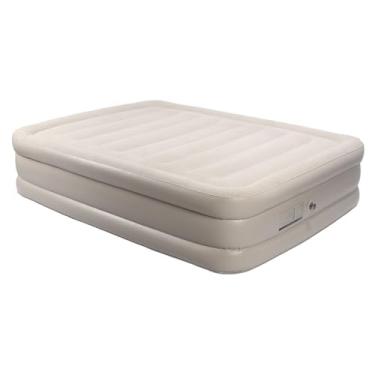 Imagem de AUNMAS Colchão de Ar Inflável, Redução de Ruído Sacaco de Armazenamento Portátil de Veludo Com Bomba Com Bomba de Colchão de Ar para Suavidade Necessidades (Plugue da UE 220V)