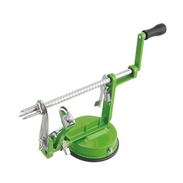 Imagem de KiBcsLic Descascador de frutas, fatiador e cortador, versátil para uso doméstico, máquina resistente para descascar frutas e cortar com base de sucção potente