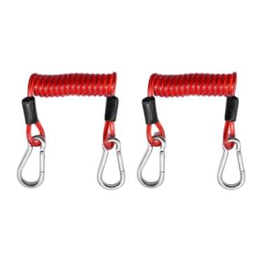 Imagem de Zxpjkyu Corda de Conexão para Prancha de Stand Up Paddle, Guia de Mola Espiral Premium, Resistente para Longboard E Paddleboard, Vermelho