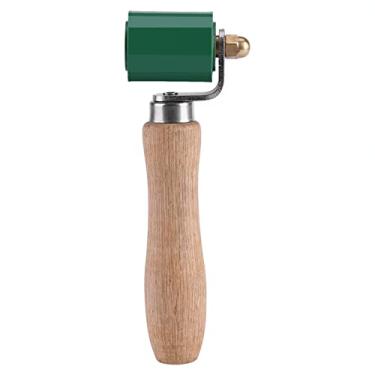 Imagem de Aramox Rolo de Pressão Manual de Silicone, Cabo de Madeira, Cor Verde, Comprimento de 16 Cm, Resistência Ao Calor para Lona de PVC, Soldagem, de Parede, Costura, Filme de Carro,