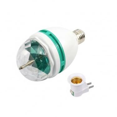 Imagem de Lâmpada LED RGB Giratória, Lâmpada Globo de Luz Giratória, Bivolt 110V/220V, Efeitos Especiais para Festa, Discoteca, Bar