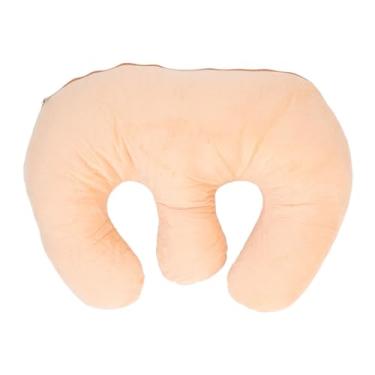 Imagem de Travesseiro de apoio ao peito, macio e confortável, almofada de travesseiro para lactação, massagem do sono, material de algodão para mães, 28x37cm