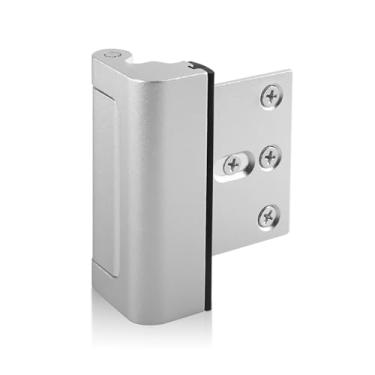 Imagem de Screw Man Trava de reforço de porta adequada para Prime-Line U 10827 Add Extra, Fechaduras de porta de segurança – 7,6 cm, estrutura de alumínio, níquel acetinado, 1 peça