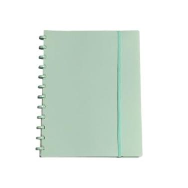 Imagem de Pasta Organizadora Catálogo Inteligente Disco A4 com 20 Envelopes Plástico Sistema de Indexação Escritório Organização Documentos(Verde)