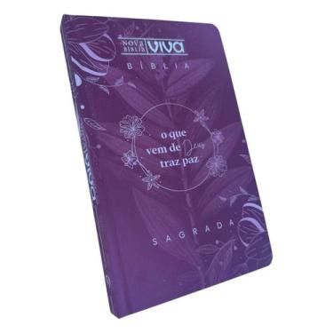 Imagem de Bíblia Nova viva O que vem de Deus traz paz Capa dura para Jovem - CEN