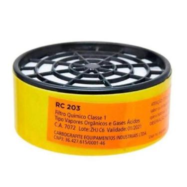 Imagem de Filtro de Máscara Carbografite Semifacial para Gases e Poeira