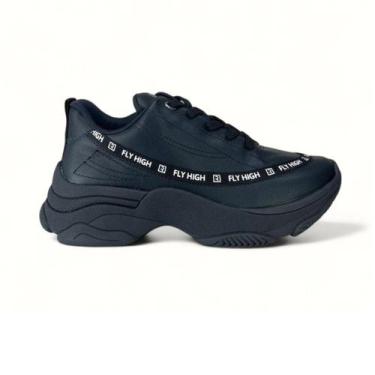 Imagem de Tênis Feminino Preto Plataforma Ramarim Street Casual 74201, Preto, 35