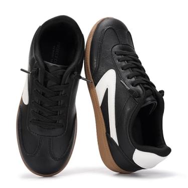 Imagem de Project Cloud Tênis para meninas e meninos – Tênis infantil moderno com cadarço (Little Irita), Preto, 16