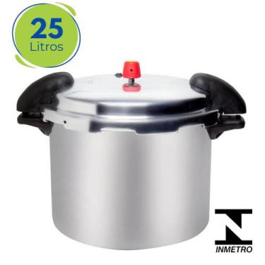 Imagem de Panela Pressão Grande 25 Litros Profissional Fechamento Externo Restau
