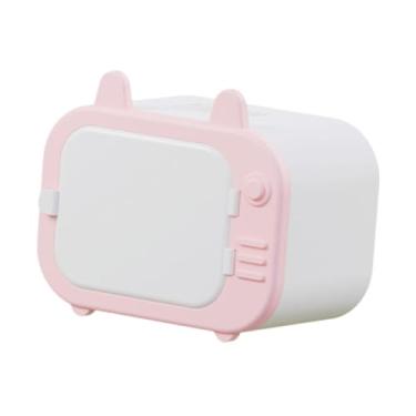 Imagem de Fenteer Gaiola para hamster faça você mesmo, abrigo minúsculo para porquinhos-da-índia e gerbils, pequenos animais de estimação, Rosa E Branco