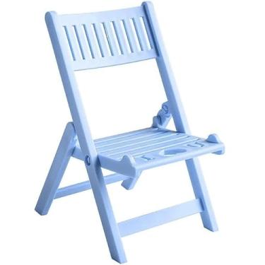 Imagem de Tnyvm Suporte de telefone dobrável azul celeste para cadeira de mesa, suporte de celular portátil para mesa de trabalho, suporte universal para mesa de escritório, suporte de celular