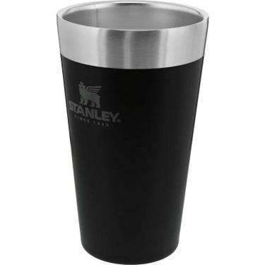 Imagem de 2X Copo Térmico De Cerveja Inox S/ Tampa Preto 473Ml - Stanl