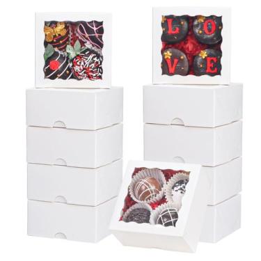 Imagem de Bakery Boxes JCXGRVC Chocolate Truffle 10x10x5cm, pacote com 100